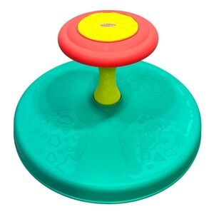 Playskool Sit 'n Spin Toy Classic Spinning Active Green Red Preschool Kidcore